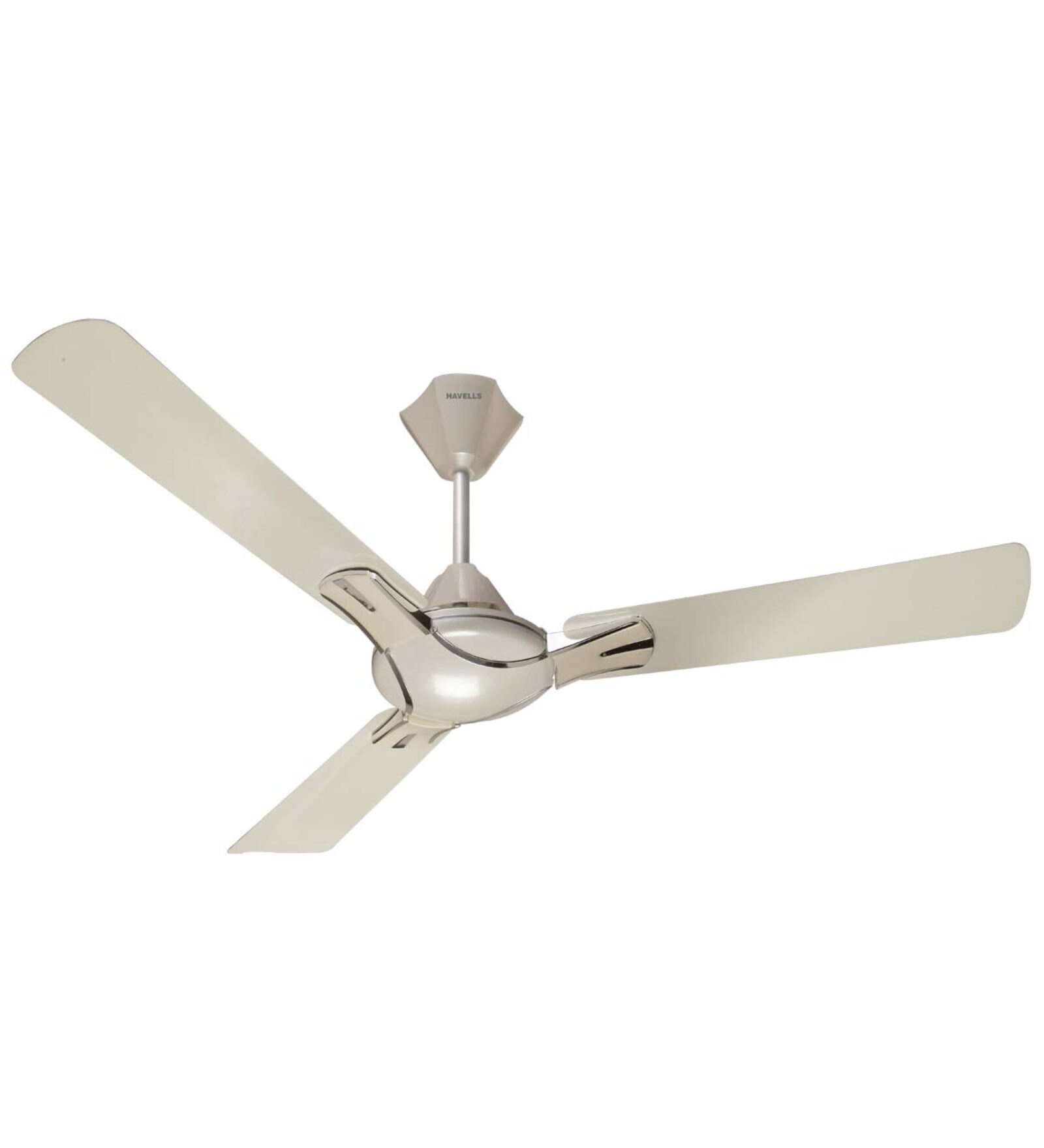 Havells Nicola 1200mm Pearl White Silver Decorative Ceiling Fan