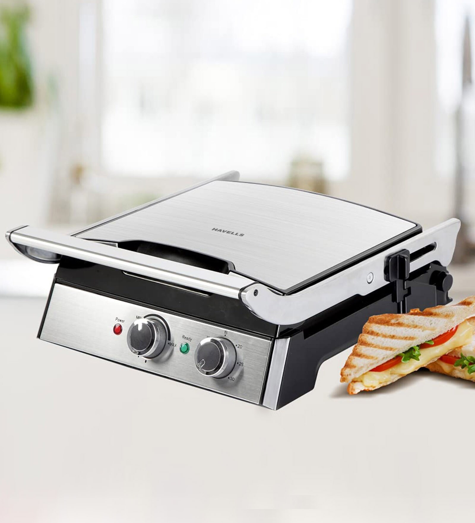 Havells Toastino 2000 Watt 4 Slice Grill & Bbq With Timer Sandwich Toaster