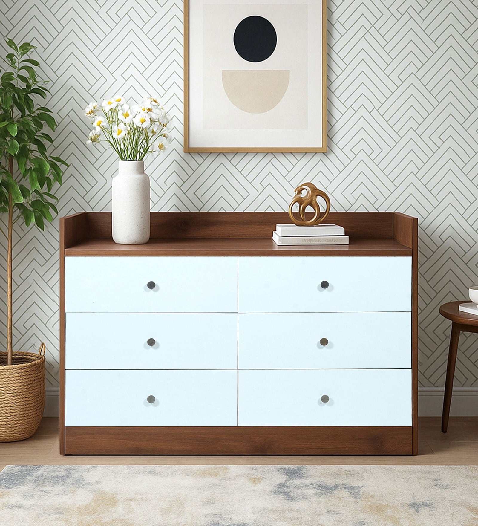 Haven Chest of Drawer in Frosty White Finish
