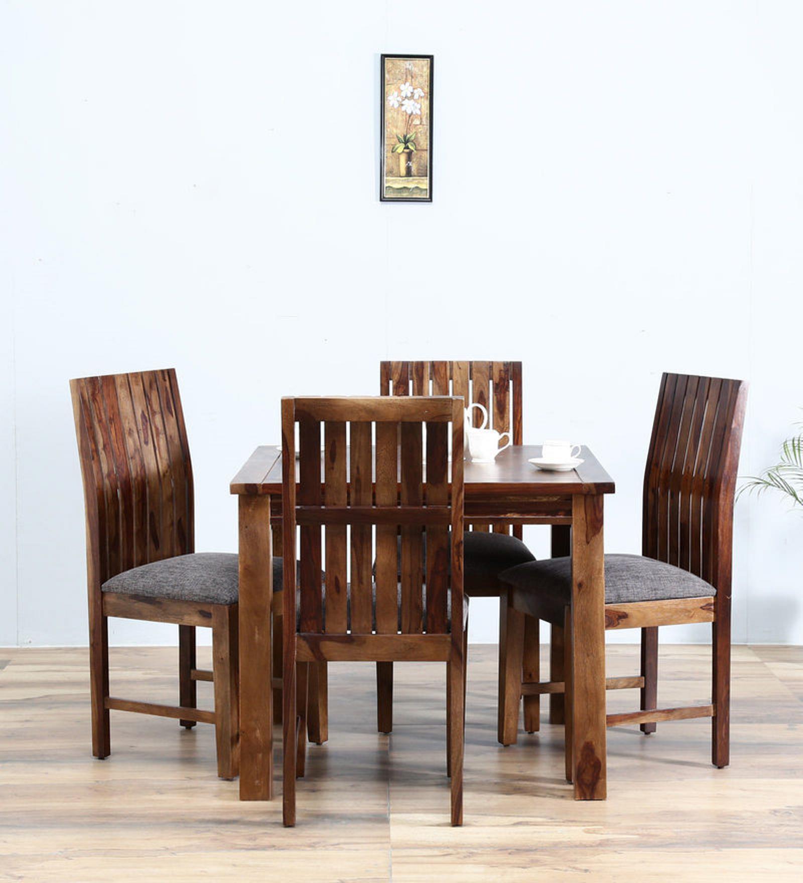 Buy Hays Four Seater Dining Set in Provincial Teak Finish on Rent