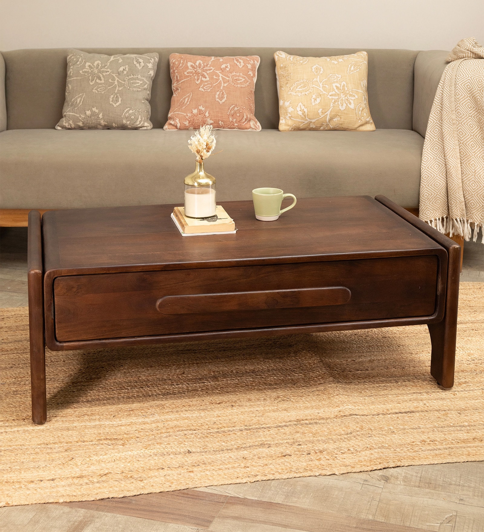 Haze Coffee Table In Brown Colour Haze Coffee Table In Brown Colour