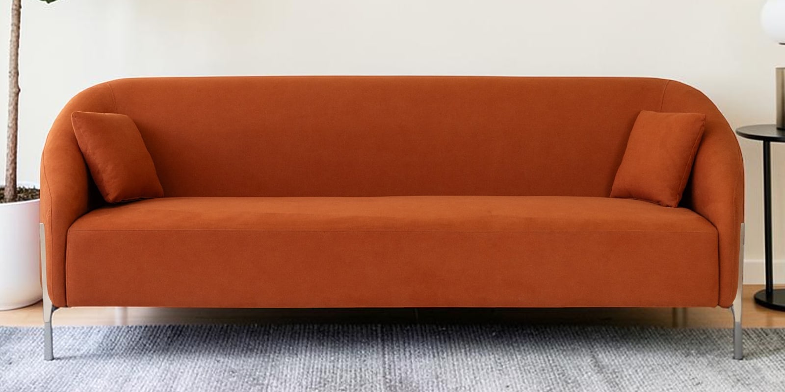 Halo 3 Seater Sofa In Caramel Spice Colour