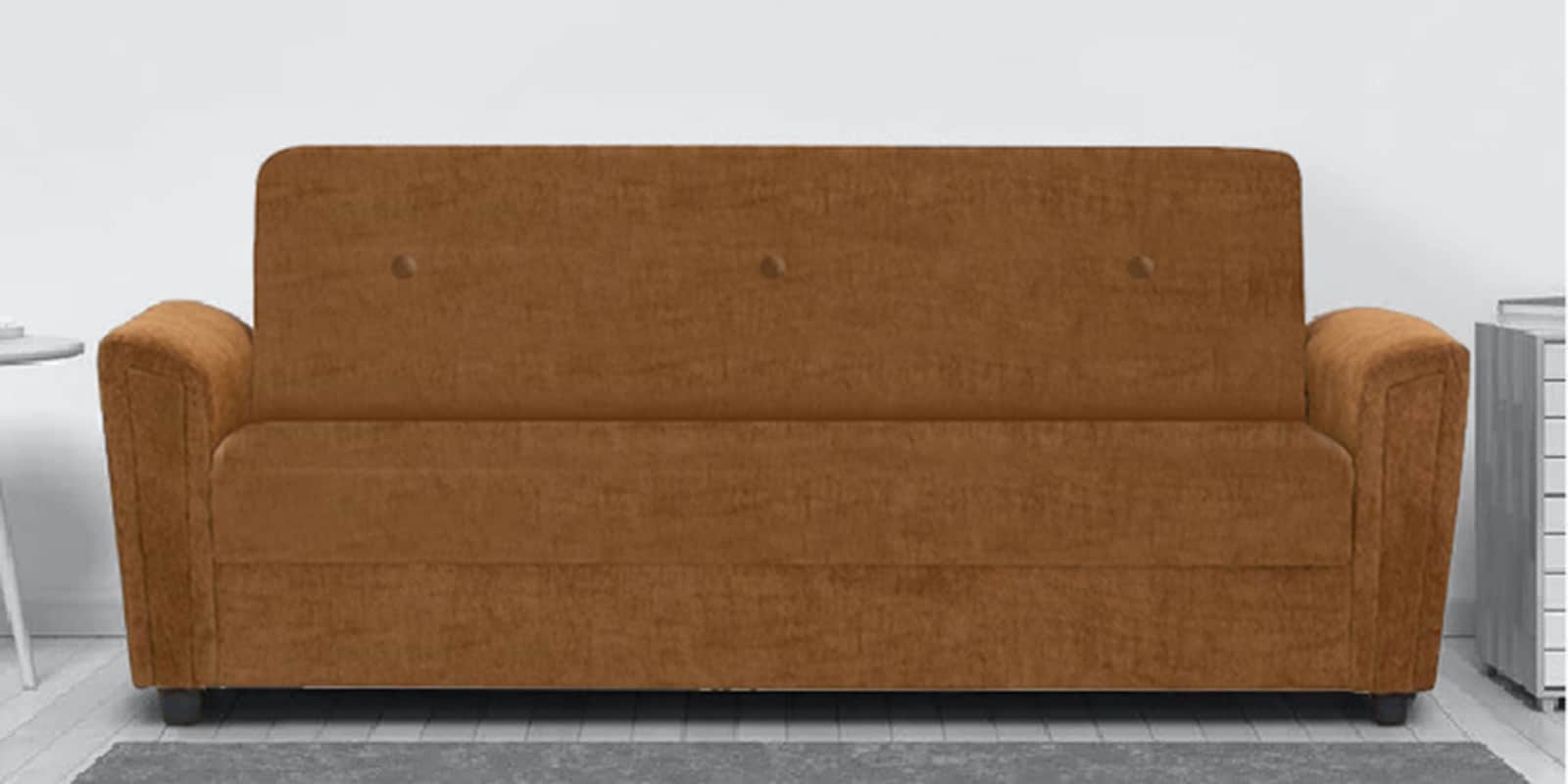 Hamburg 3 Seater Sofa in Brown Colour