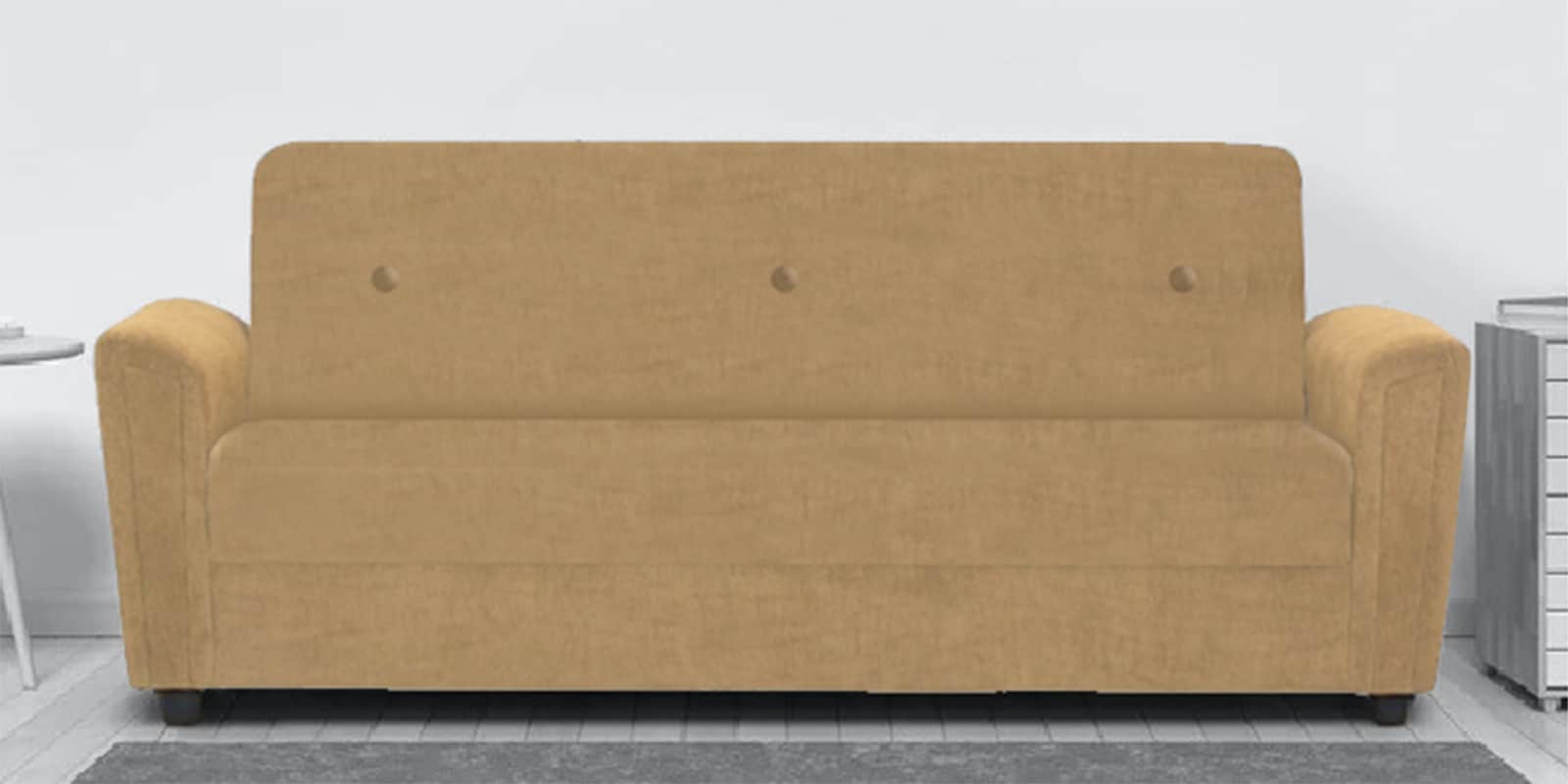 Hamburg 3 Seater Sofa in Mustard Colour