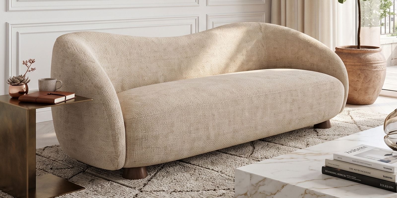 Harry Nomad Quartz Fabric 3 Seater Sofa