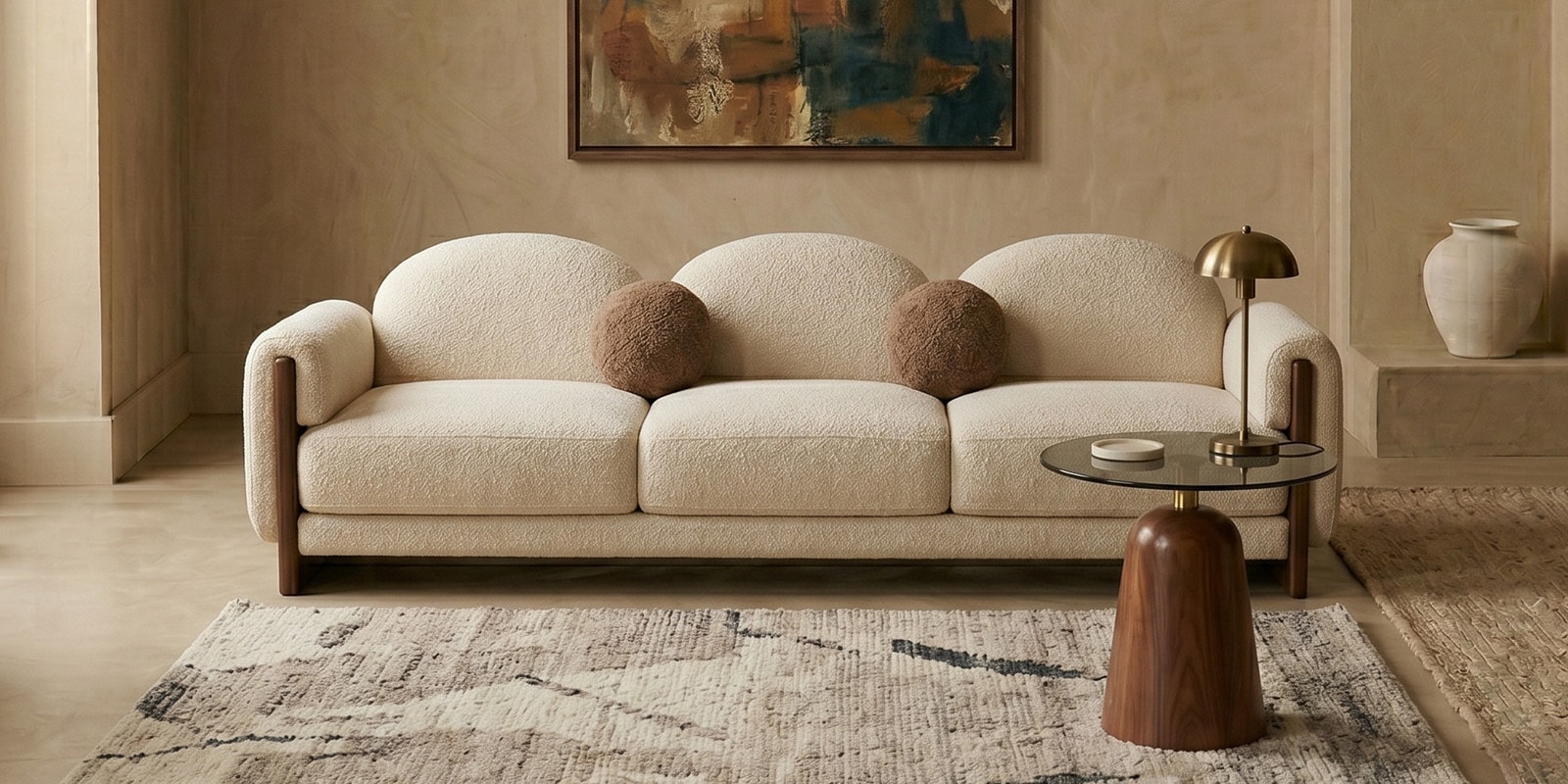 Havenrest 3 Seater Sofa In Off White Colour