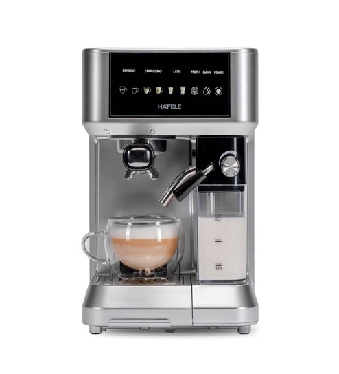 Hafele U-Kaffee Nova Coffee Machine| 20-Bar Pump Pressure | Removable Water Tank (1.6 L)| Rapid Thermoblock Technology | Built-in Semi-automatic Cleaning-1350W | 2 Year Warranty | Silver