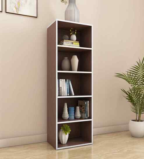 Halo 5 Tier Storage Cabinet In Legno Oak Finish