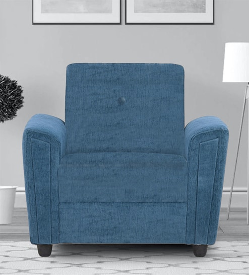Hamburg 1 Seater Sofa in Blue Colour