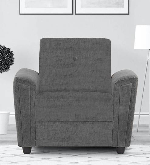 Hamburg 1 Seater Sofa in Grey Colour