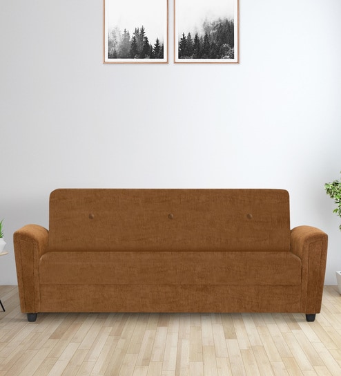 Hamburg 3 Seater Sofa in Brown Colour