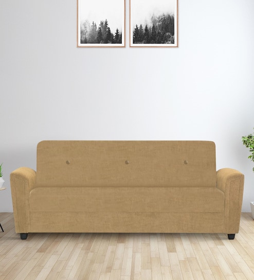 Hamburg 3 Seater Sofa in Mustard Colour