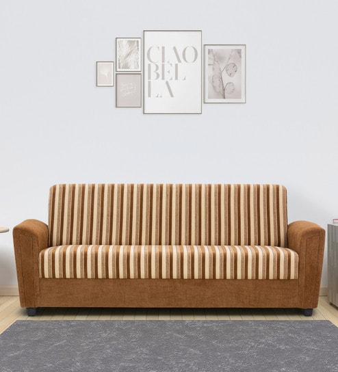 Hamburg 3 Seater Sofa in Yellow Colour