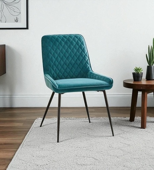 Hampton Heritage Lounge Chair In Teal Blue Colour