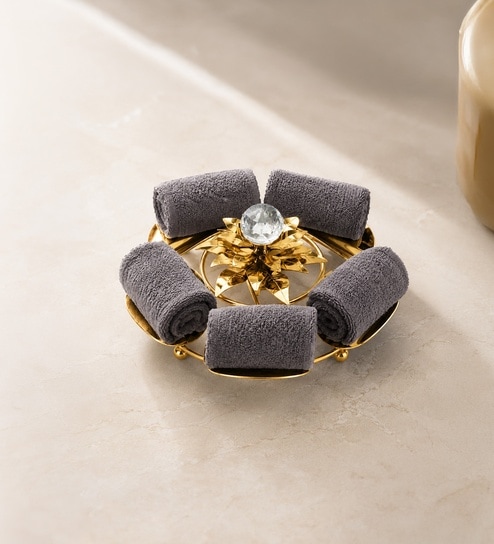Gold Hand Towel Stand 1 Tier