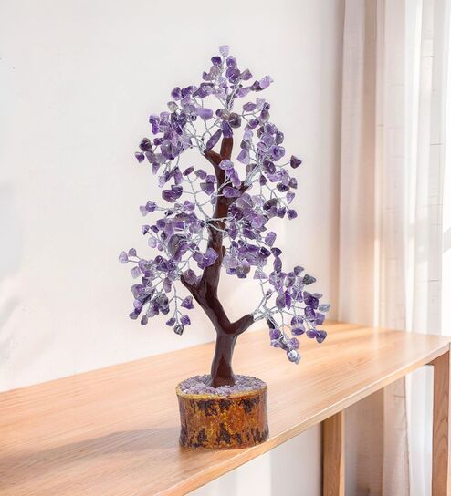 Handcrafted Tree Stone Table Accent