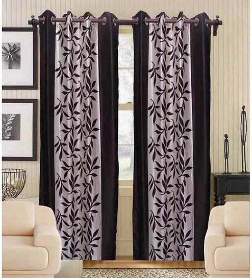 Buy Handloomdaddy Beautiful Brown Color Leaf Design With Border