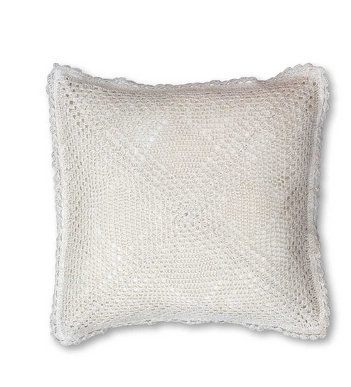 Handmade Embroidered Cotton Brick Red Set of 4(16x16inches) Cushion Covers-image-42