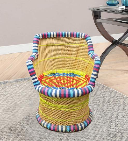 Ethnic Fabric Outdoor Seating in Multi Colour