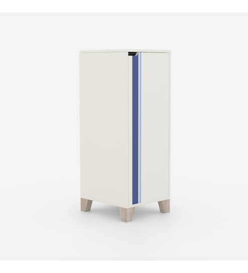 Handy Dandy Kids Storage Cabinet in White and Blue Finish