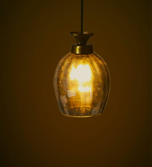 Hanging Light with Smoke Glass Shade