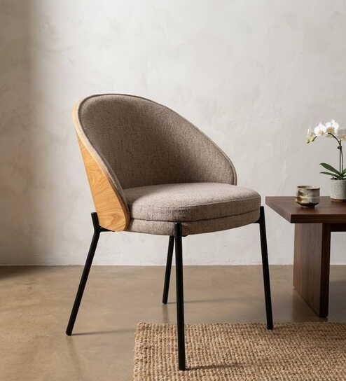 Hanoi Modern Dining Chair In Beige Colour-image-48