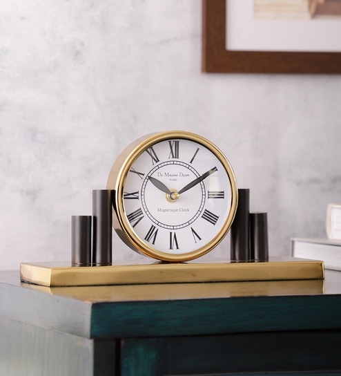 Harbor Hour Clock In Gold