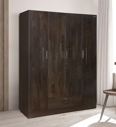 Buy Harrier Four Door Wardrobe In Wenge Colour By Nilkamal Online