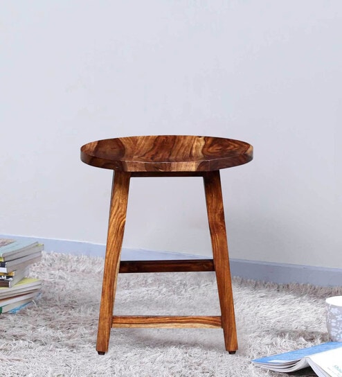 Buy Harrington Sheesham Wood Seating Stool In Provincial Teak