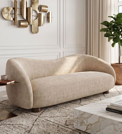Harry Nomad Quartz Fabric 3 Seater Sofa