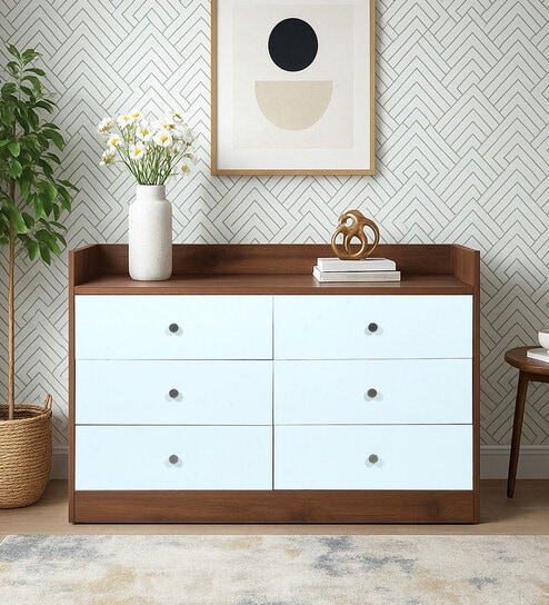 Haven Chest of Drawer in Frosty White Finish