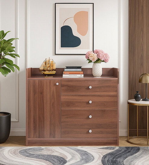 Haven Chest of Drawers in Brown Finish