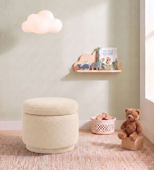 Haven Pouffe In Cream Colour