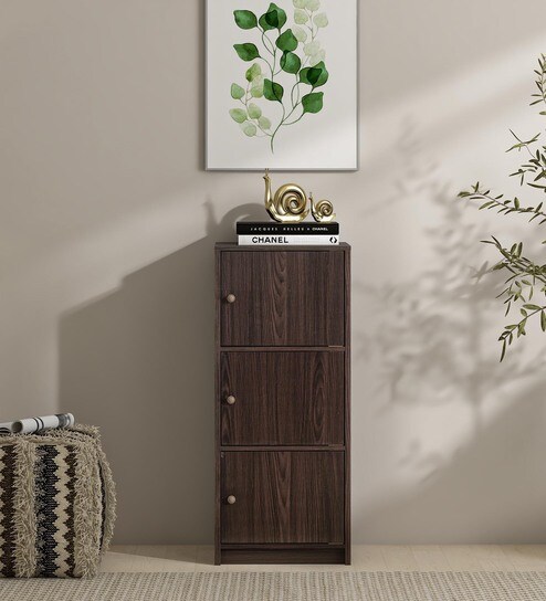 Hayao 3 Door File Cabinet in Wenge Finish