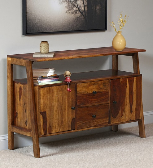 Hayward Sheesham Wood 2 Door Sideboard In Provincial Teak Finish