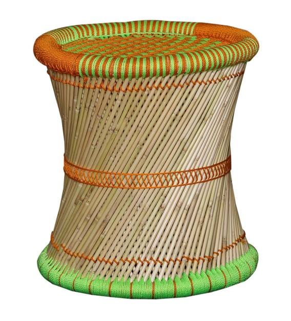 Buy Ethnic Handcrafted Stool in Multi Colour by Shinexus Online Traditional Seating Stools