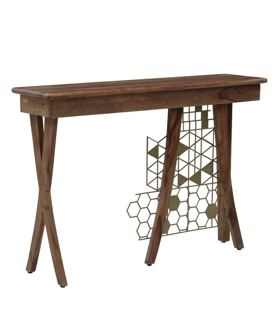 Buy Harvey Solid Wood Console Table in Natural Finish Woodsworth By