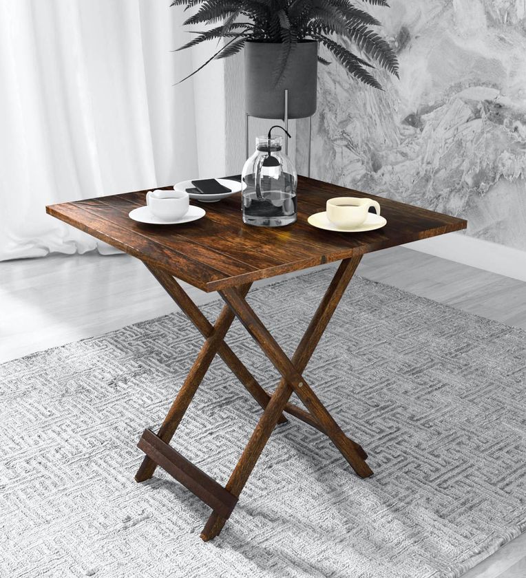 Buy Harmony Solid Wood Folding Table In Provincial Teak Finish By