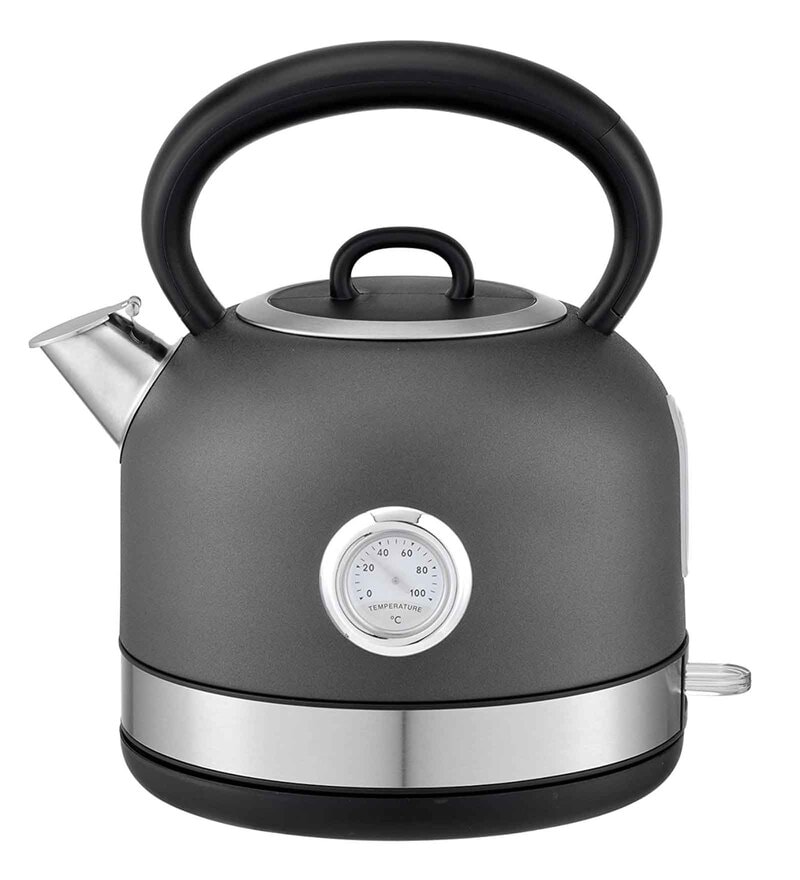Buy Hafele Dome 2150W 1.7L Electric Kettle with Spout Cover & Analogue Temperature Display (Grey