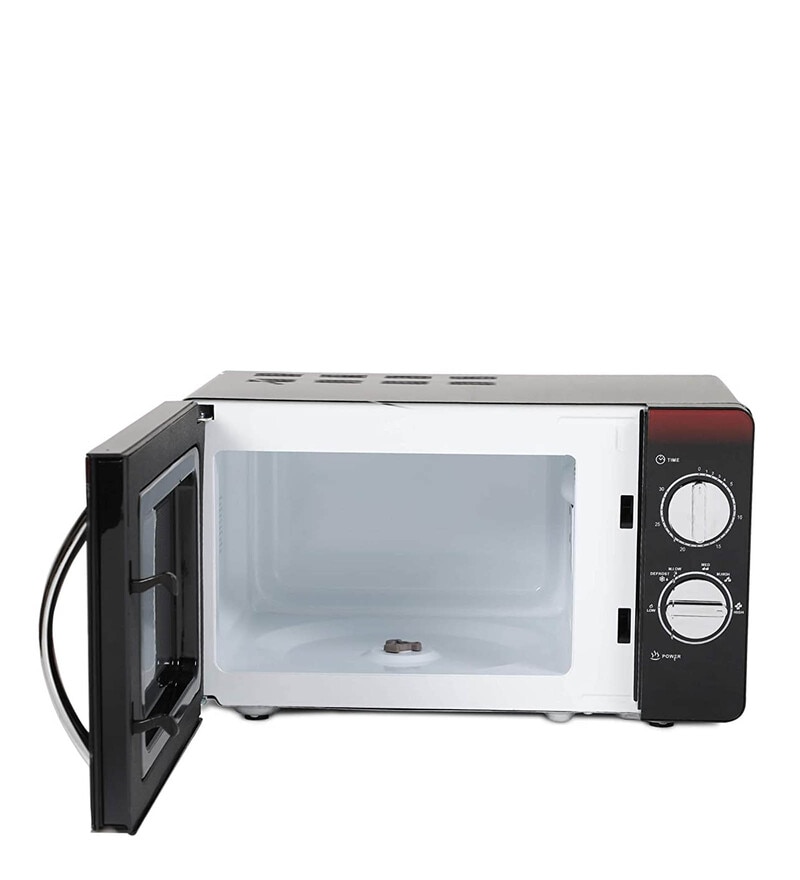 haier black microwave