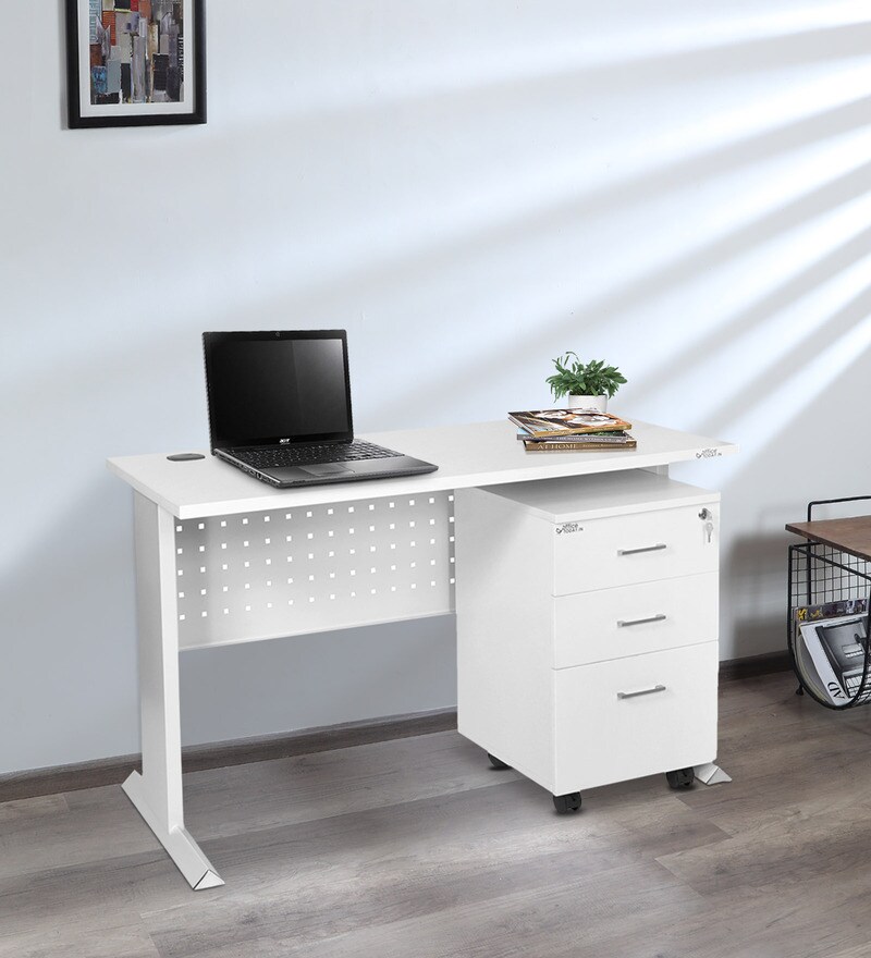 office table in white