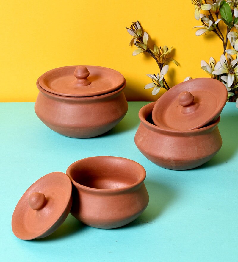 clay serving bowls