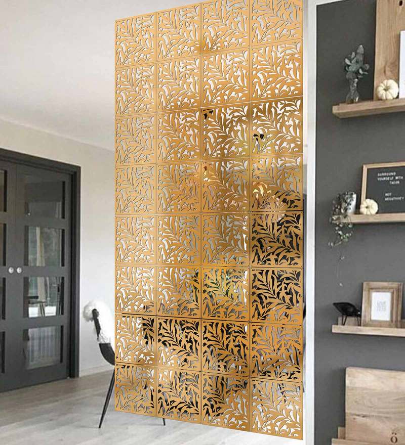 Buy Acrylic Hanging Room Divider in Brown Colour Online - Hanging ...