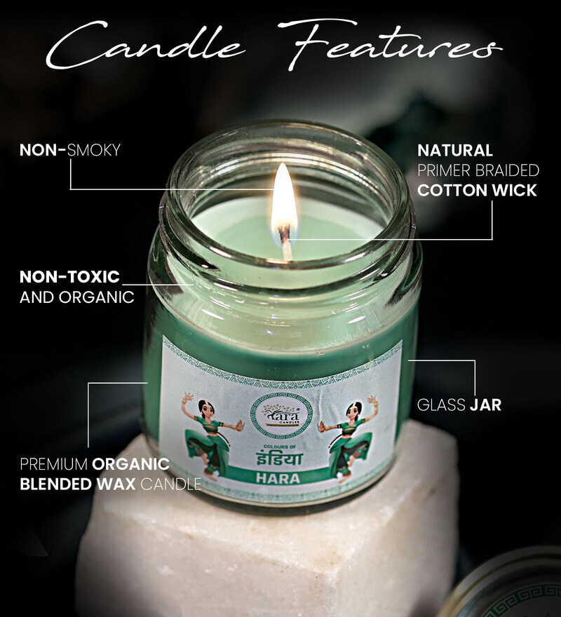Buy Hara Scented Jar Candle Colours Collection by Tara Enlightening