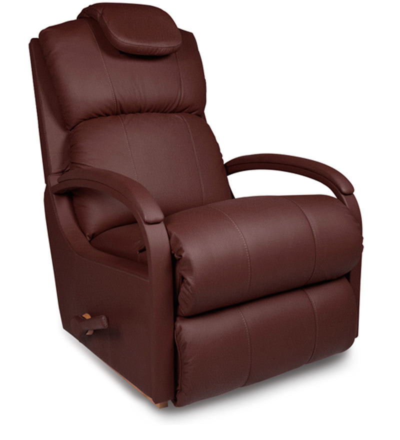 Buy Harbor Town Leather Recliner in Bordeaux Colour by LaZBoy Online