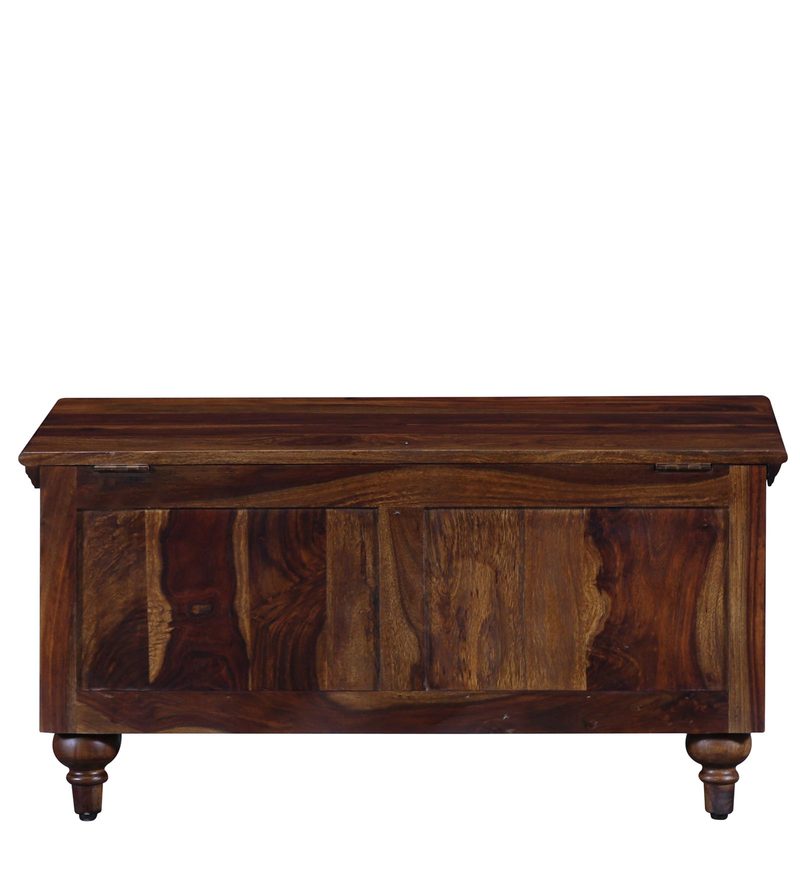 Buy Harleston Solid Wood Trunk In Provincial Teak Finish Online Linen