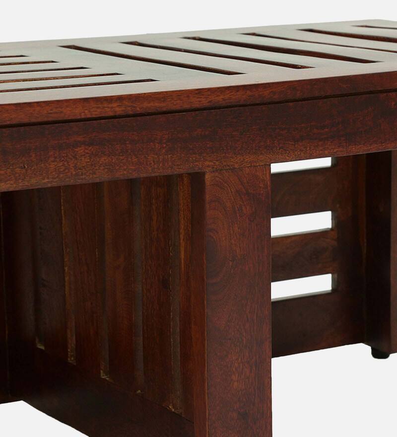 Buy Sheffield Solid Wood Nesting Coffee Table Set in Honey Oak Finish