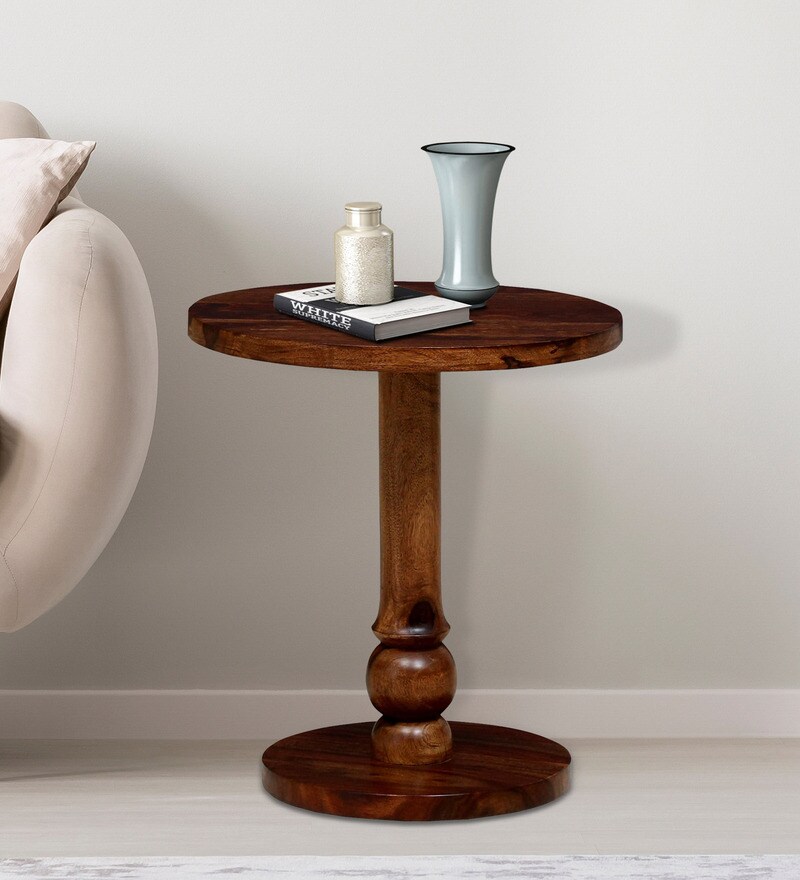 Buy Harper Sheesham Wood End Table In Provincial Teak Finish By