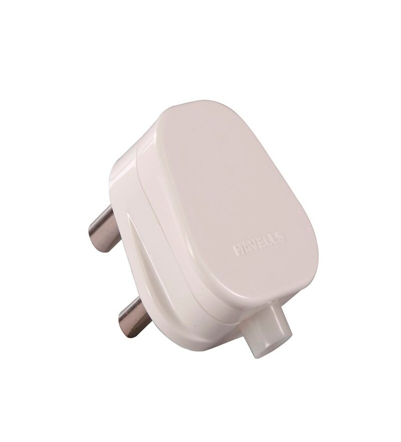 Buy Havells 16 Amp 3 Pin White Extension SocketSet of 2 Online