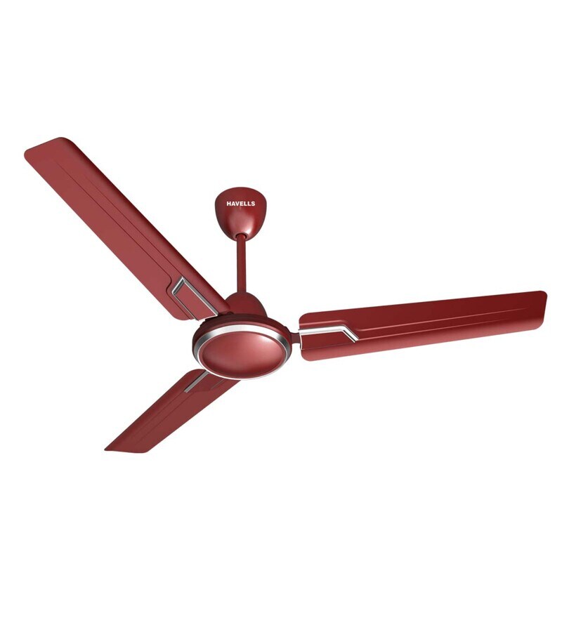 Buy Havells Andria 1200mm Dust Resistant Ceiling Fan (Maroon, Pack of 2